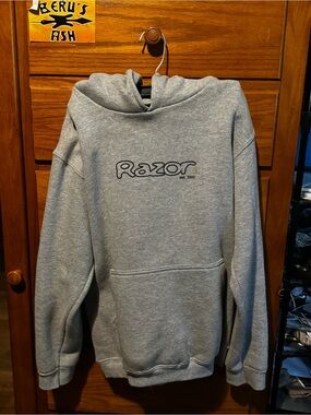 Vintage grey Razor est. 2000 promo hoodie